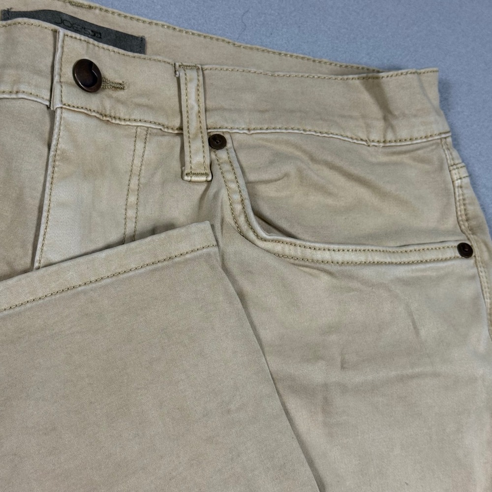 Joes Jeans The Brixton Straight Narrow Tan Khaki Stretch Pants Mens 34